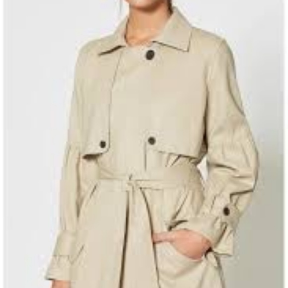 Joie Jackets & Blazers - HP🎉 NWT Joie Khaki Alwena Trench Coat